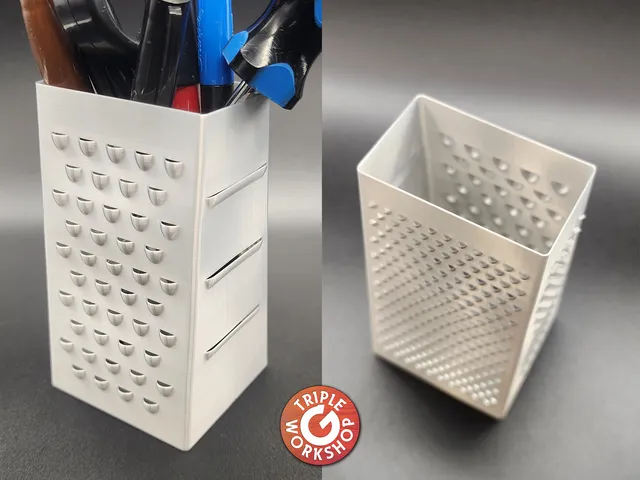Cheese Grater Spiral Vase Caddy