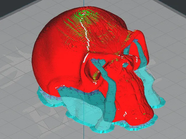 fff skull of alien skull