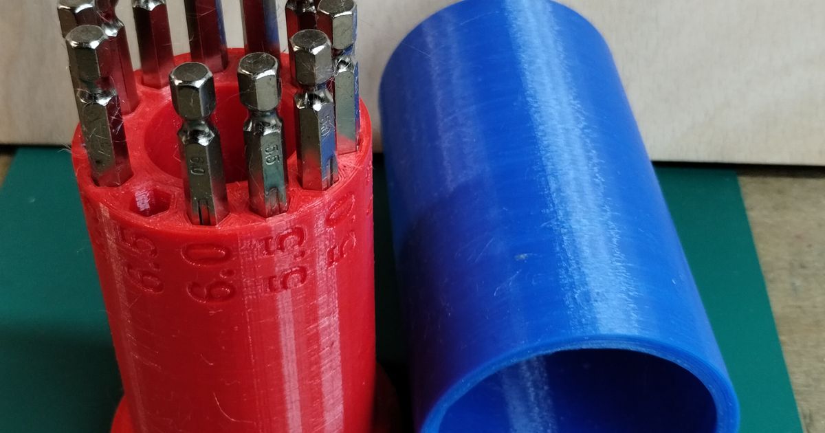 13 Piece Hex Shank Drill Bit Holder / case 1.5mm 6.5mm by