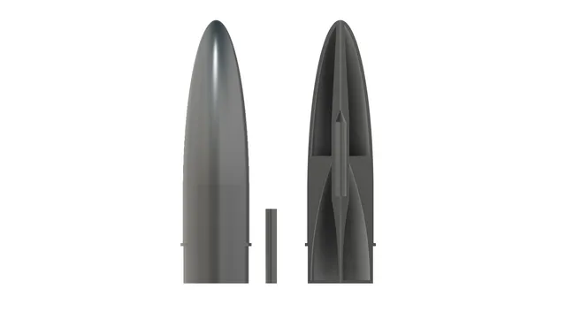 100mm shell bullet