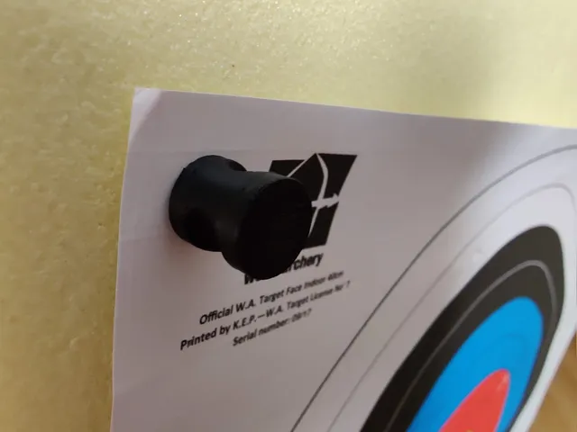 Nail for archery target