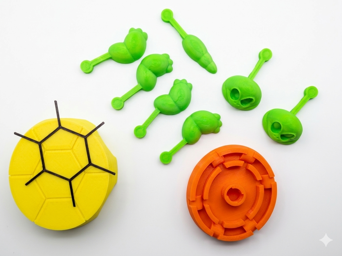 Miniatura 5 do modelo 3D Turtle Coaster with moving limbs
