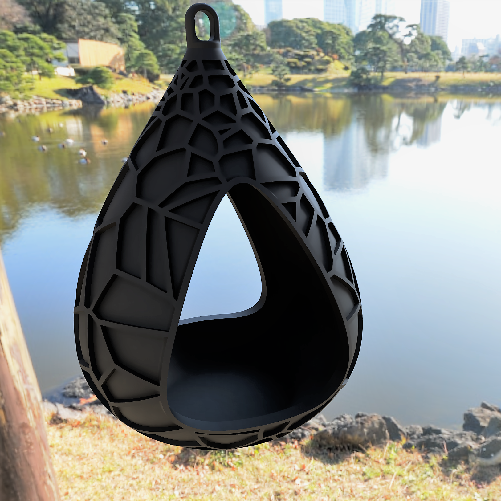 VORONOI BIRD BATH & FEEDER V2