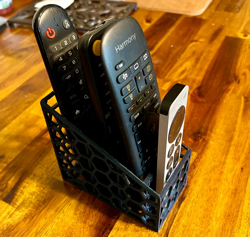 Honeycomb Remote Control Holder by Steve | Download free STL model ...