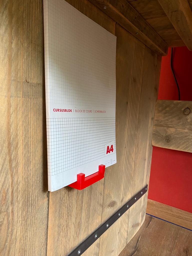 Book holder (wall) by Ademan Download free STL model