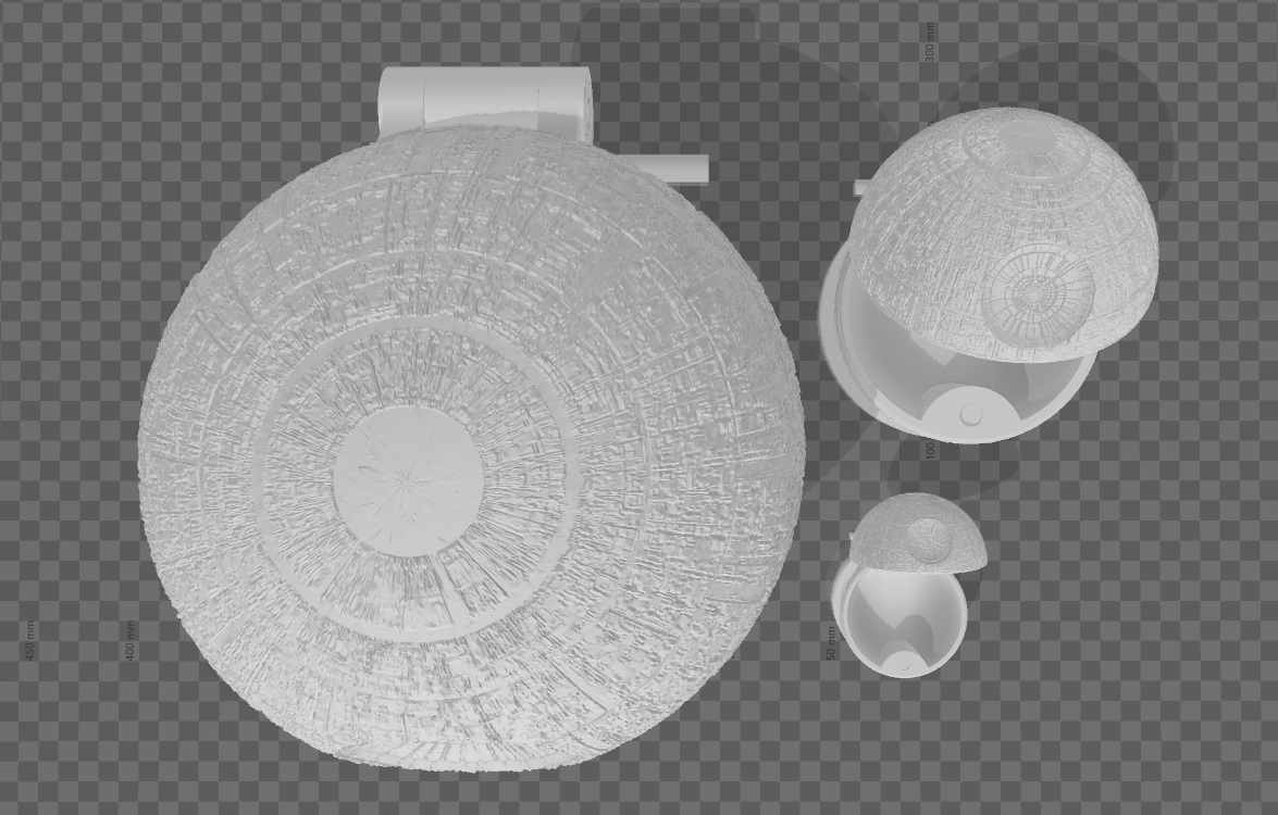 Death Star Boxes With Pedestals Collection by Wolvie | Download free ...