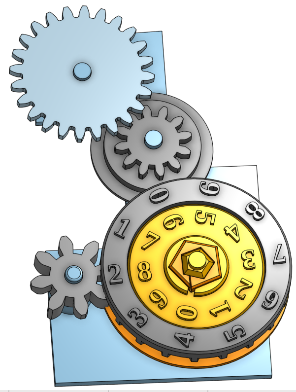Two stacked disks counter mechanisn by maxminh Download free STL Two stacked disks counter mechanisn by maxminh Download free STL