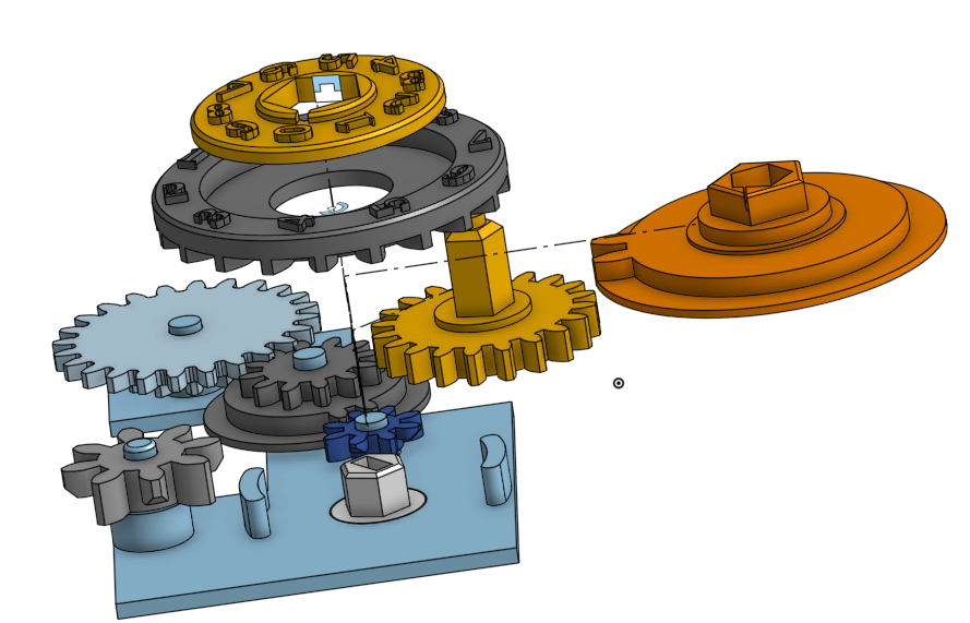 Two stacked disks counter mechanisn by maxminh | Download free STL ...