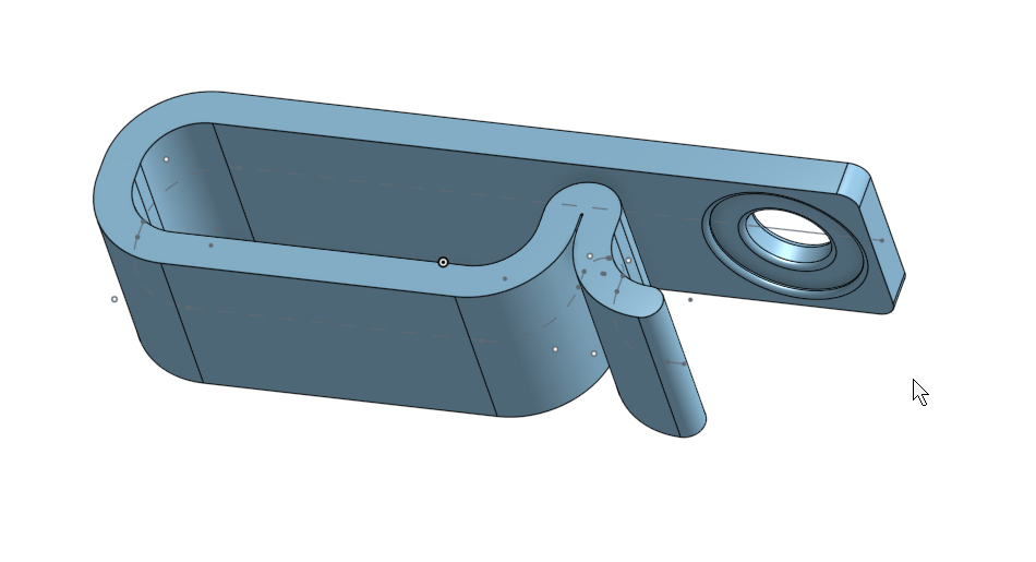 Cable Clip Remix - Bigger Screw Hole 3D model thumbnail