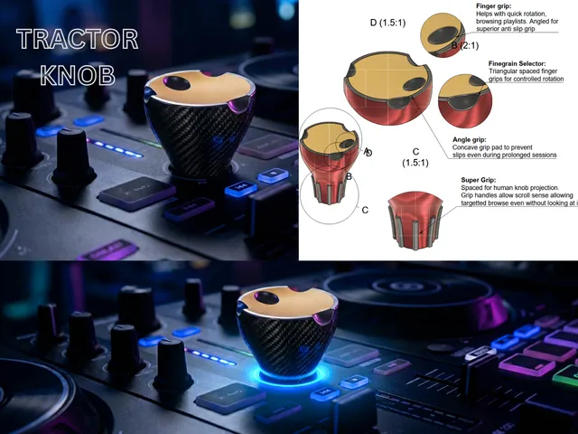 Tractor - Encoder/Browser Knob for Hercules Inpulse