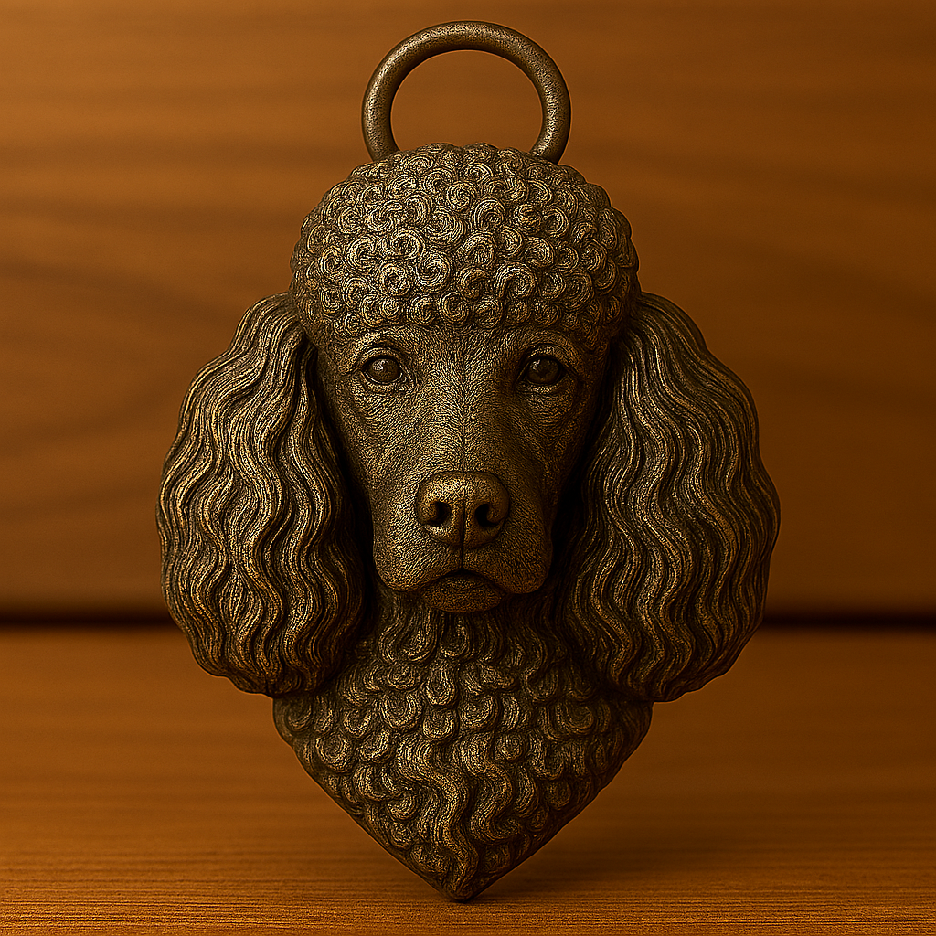 Poodle keychain