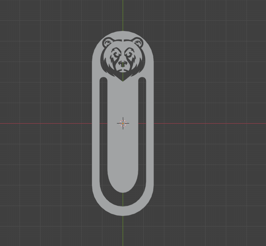 Angry bear bookmark