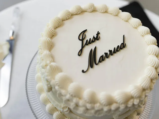 Just Married Cake Topper
