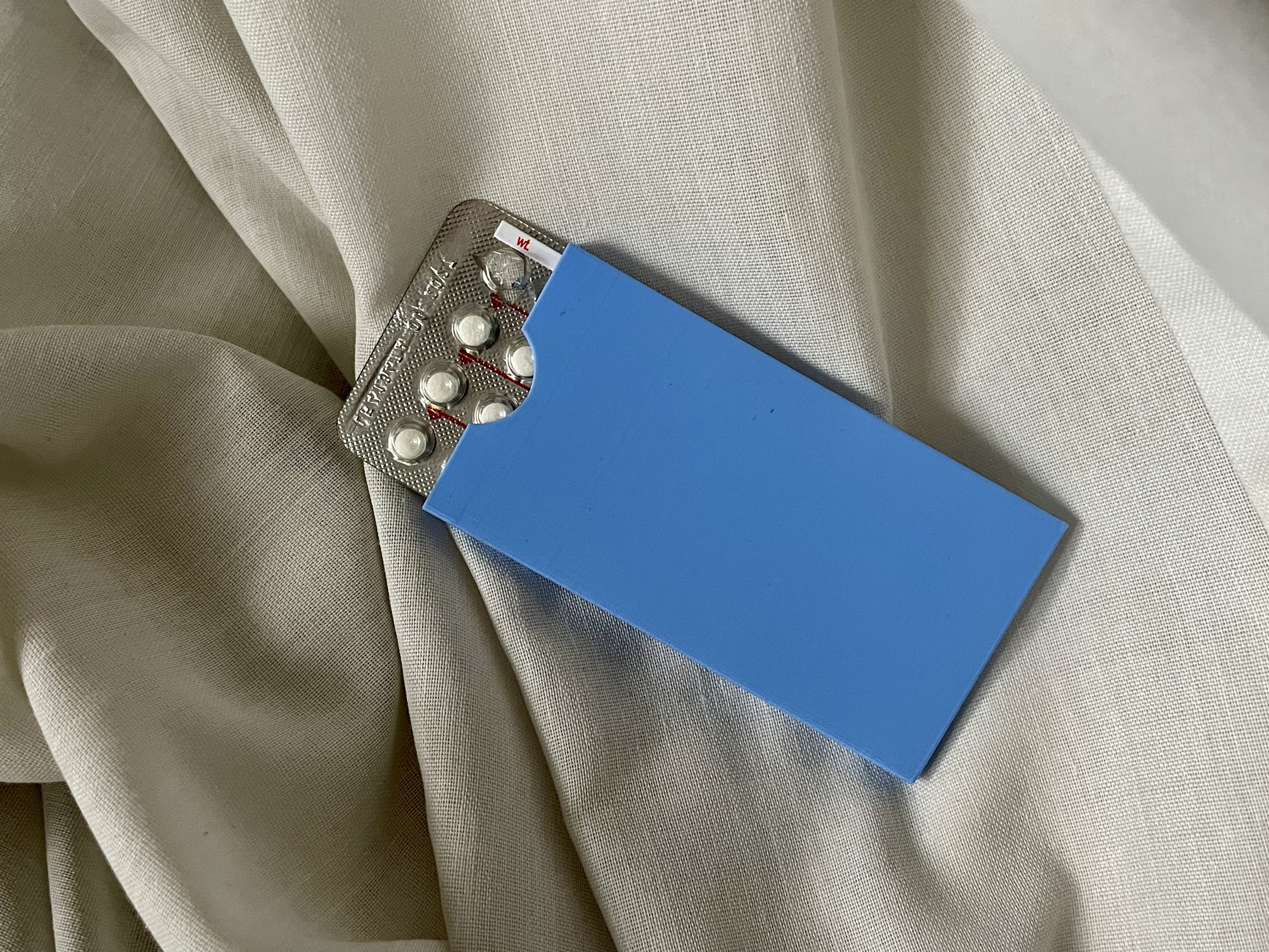 Contraceptive Pills Sleeve / Case - side opening