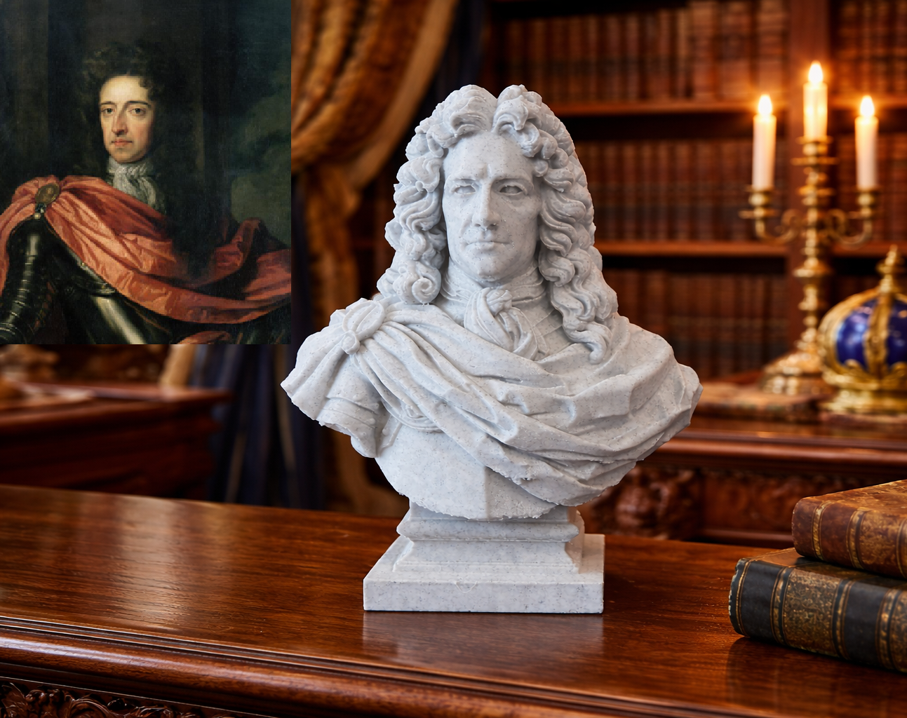 William III of Orange (Willem Hendrik van Oranje) – Bust