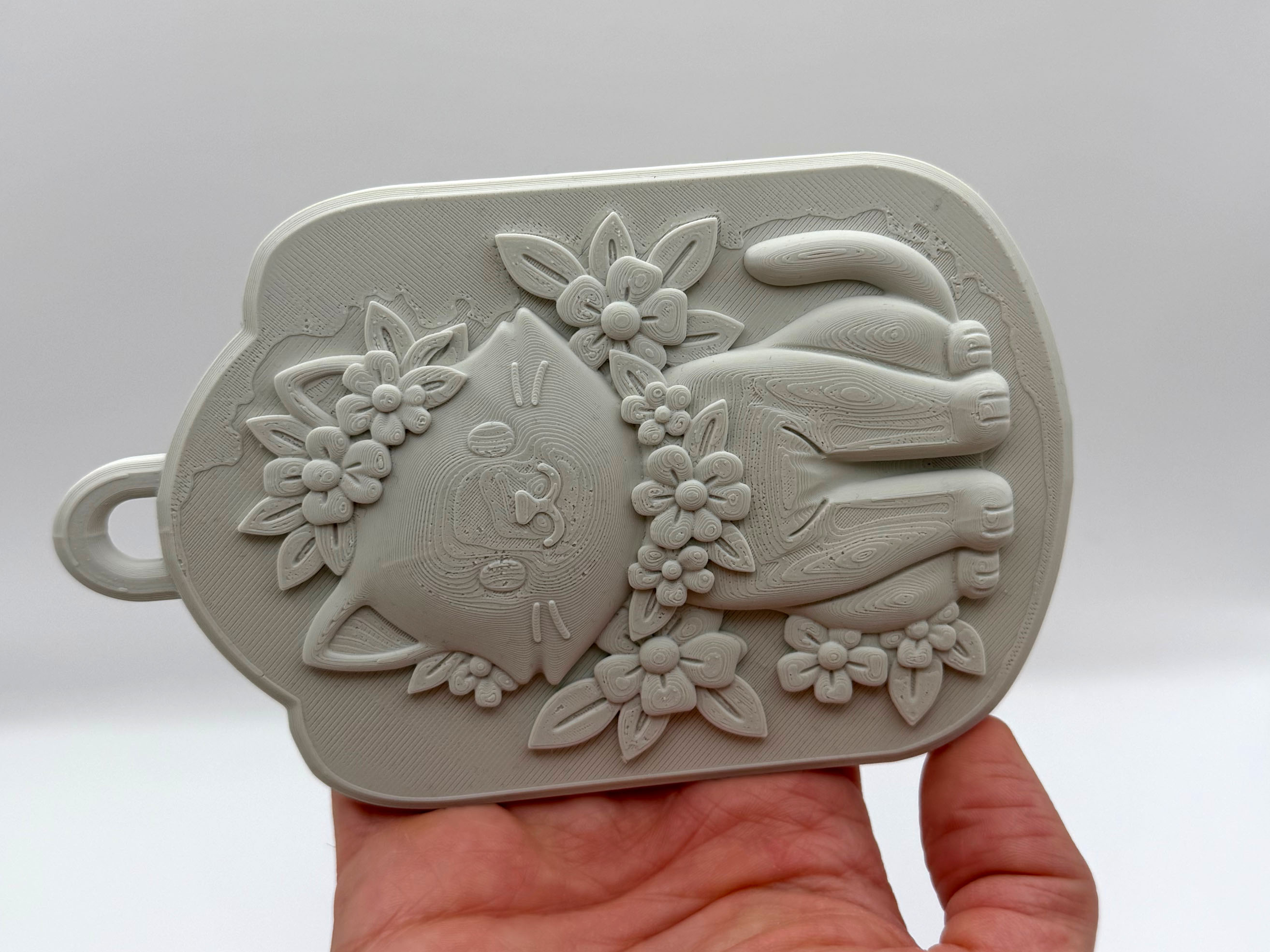 Miniatura 3 do modelo 3D Kitty Wallplate Decor