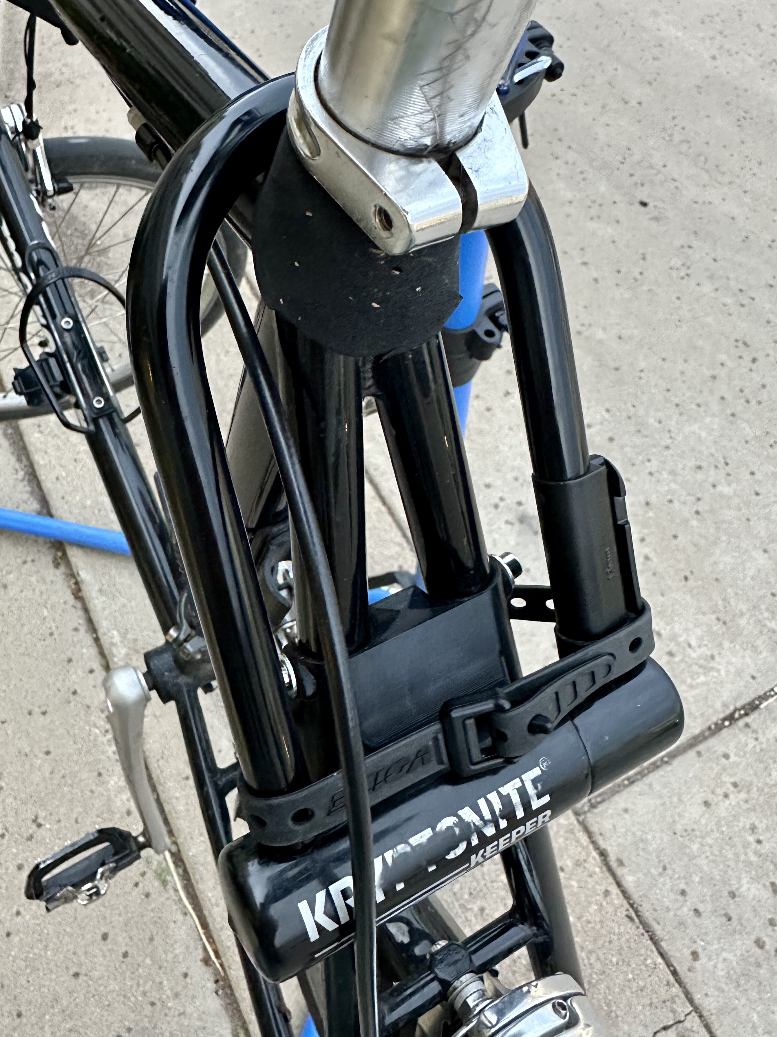 Kryptonite Mini-U-Lock mount for Mercier Nano Mini-Velo