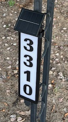 House Number LED Address Sign Mounts