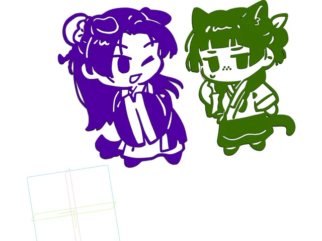 Maomao & Jinshi  Keychain | The Apothecary Diaries | Easy Print | No Supports