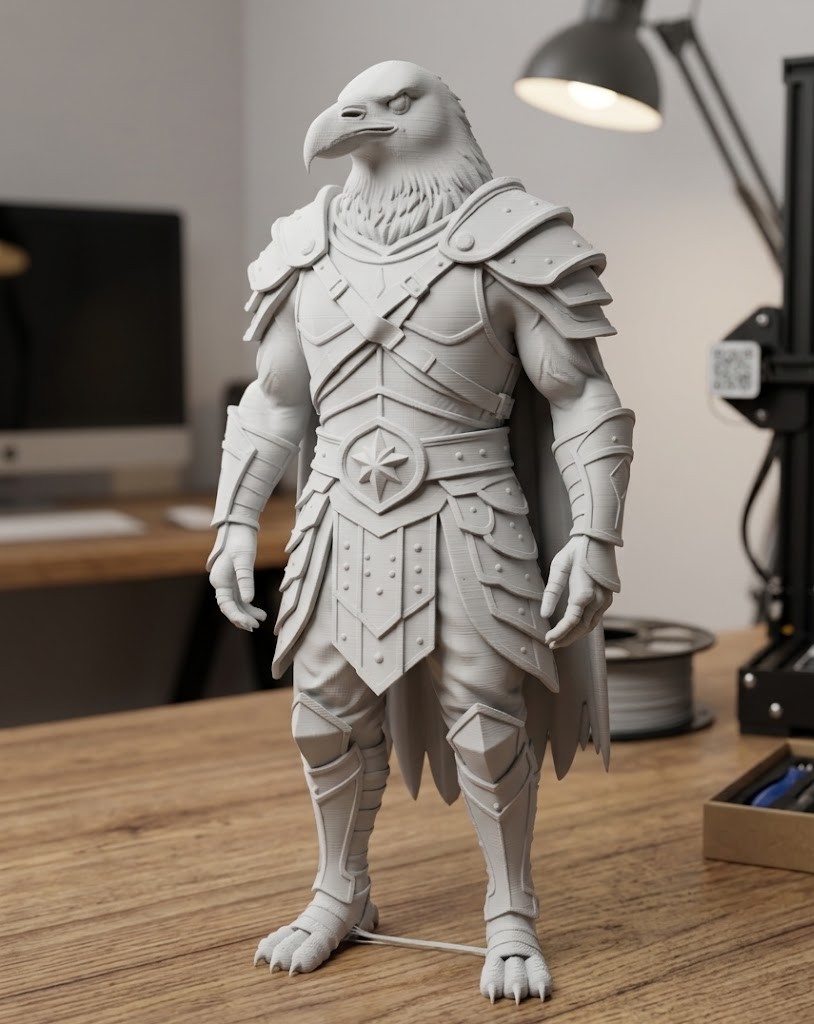 raven warrior 3D model by gabi123