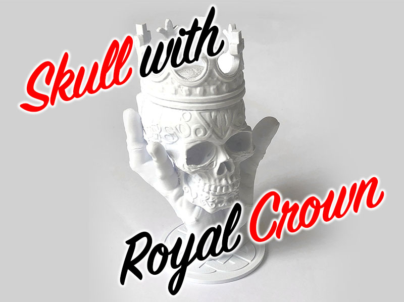 Skull with royal crown