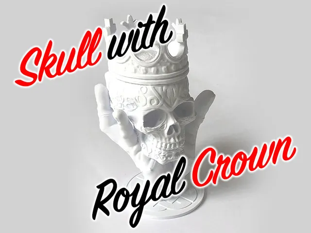 Skull with royal crown
