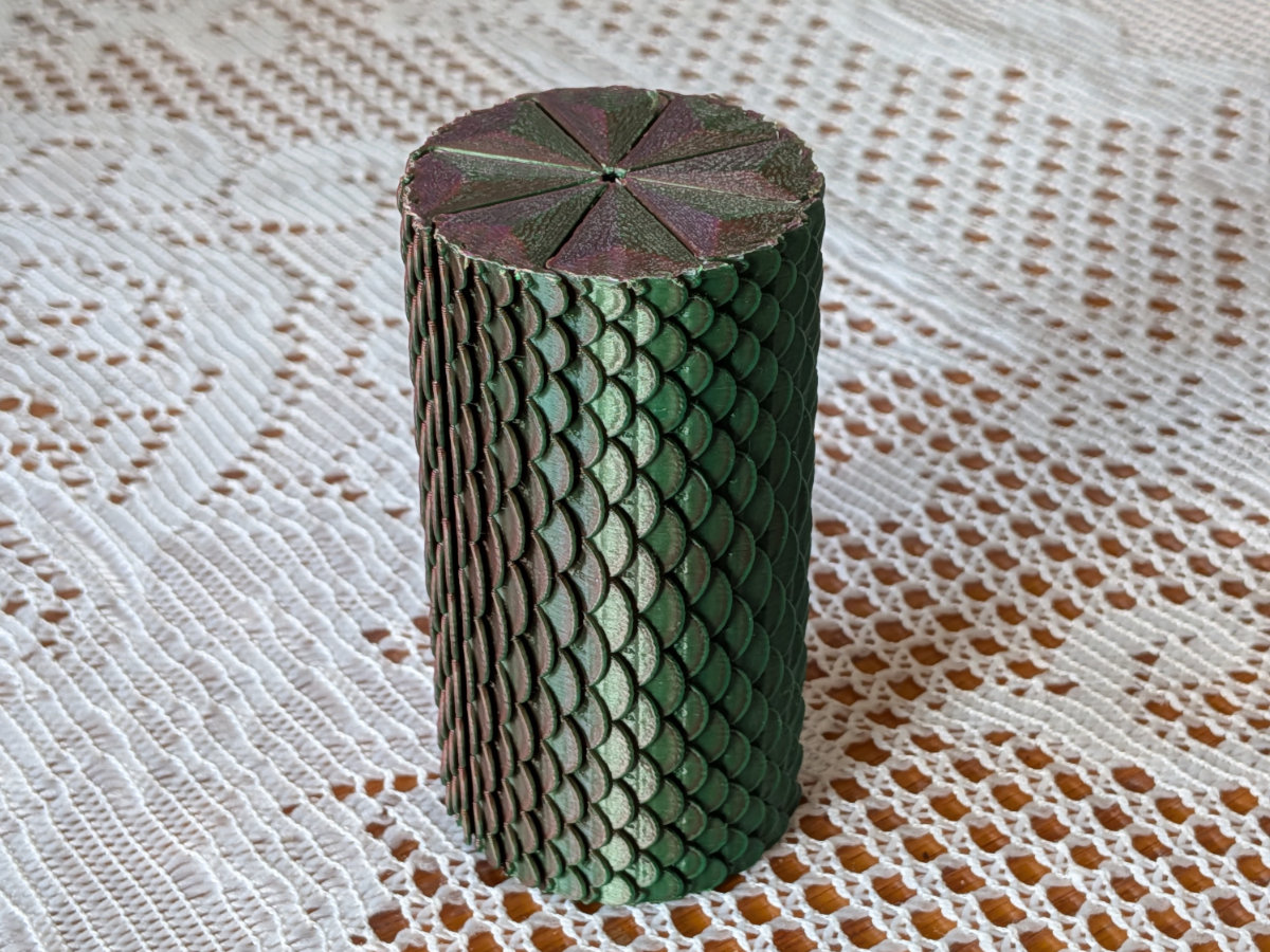 Dragon Scale Slider: Hidden-Seam Haptic Fidget