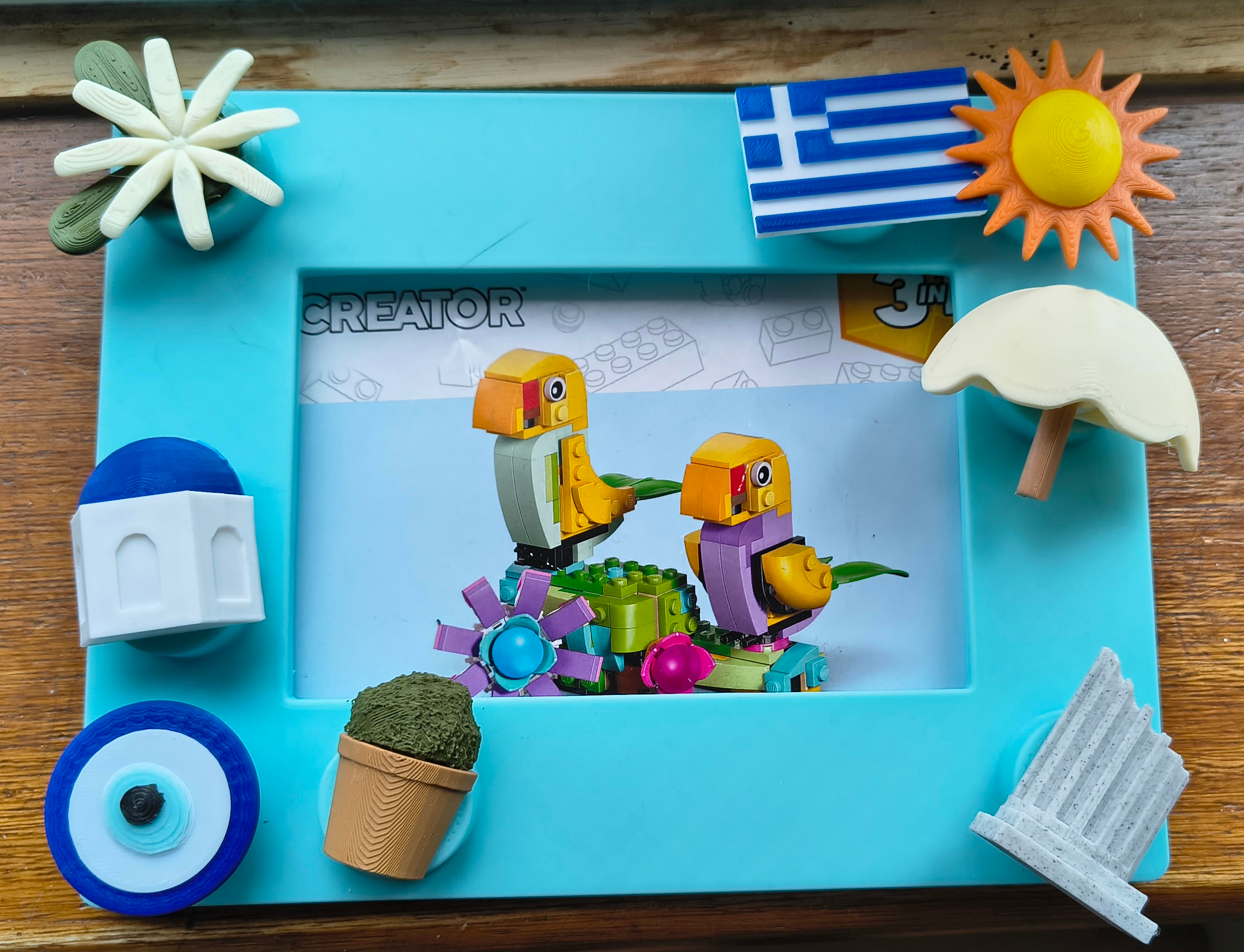 Greek Holiday Bundle - Brick Frame 3D model