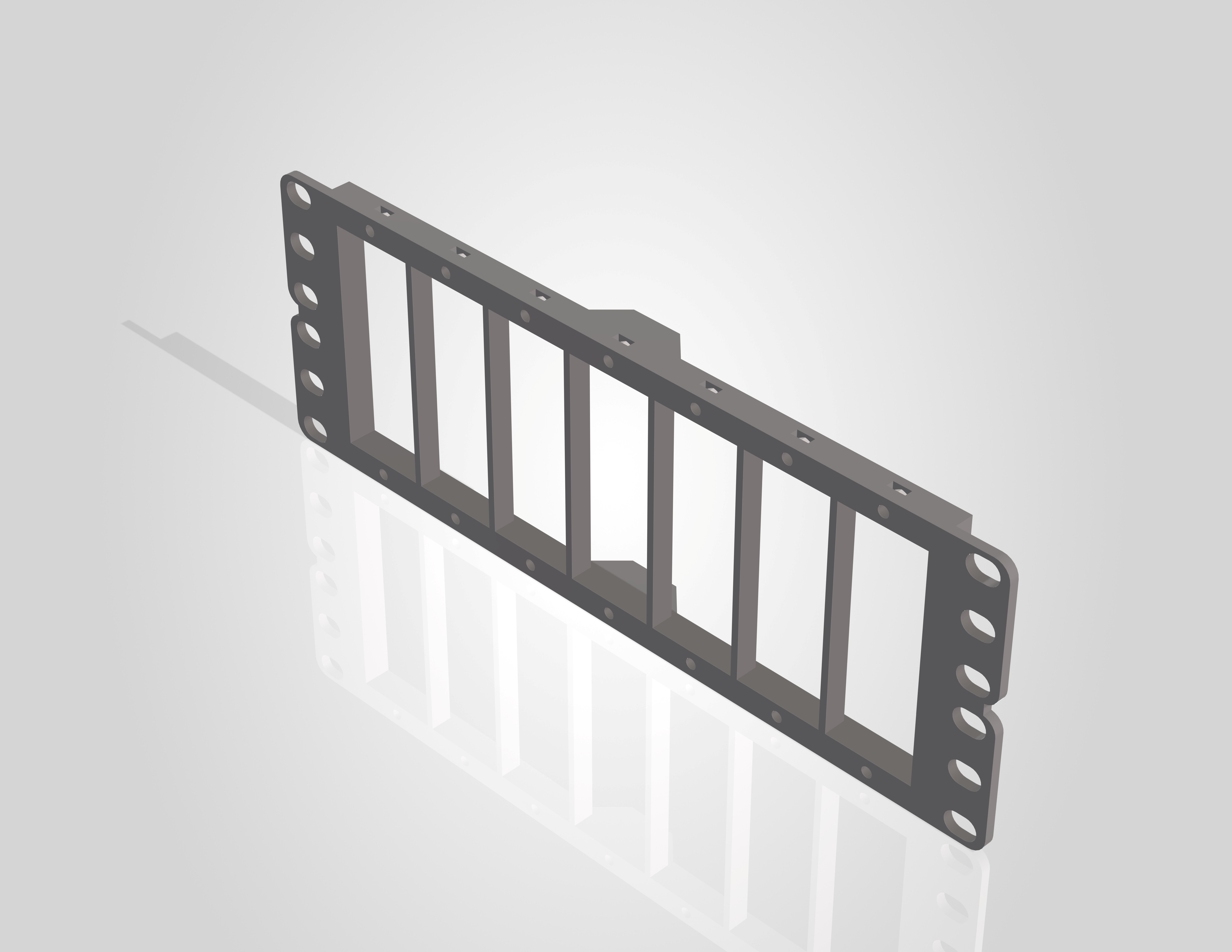 2U 7SBC Bracket for 10in Rack (Split Remix)