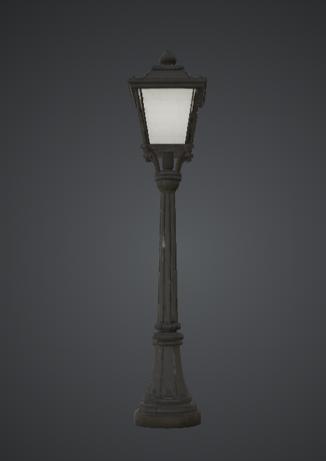 Victorian Street Lamp Post – Classic Cast Iron Lantern