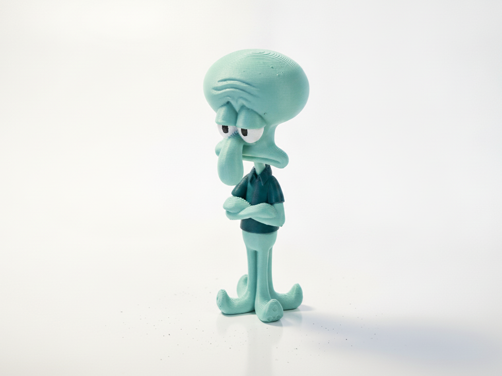 Squidward Figurine Cartoon Character 3D Printable