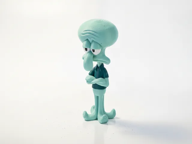 Squidward Figurine Cartoon Character 3D Printable
