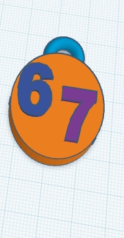 67 key chain
