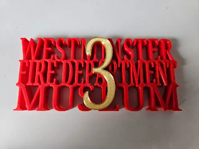 Westminster Fire Dept. Museum Emblem