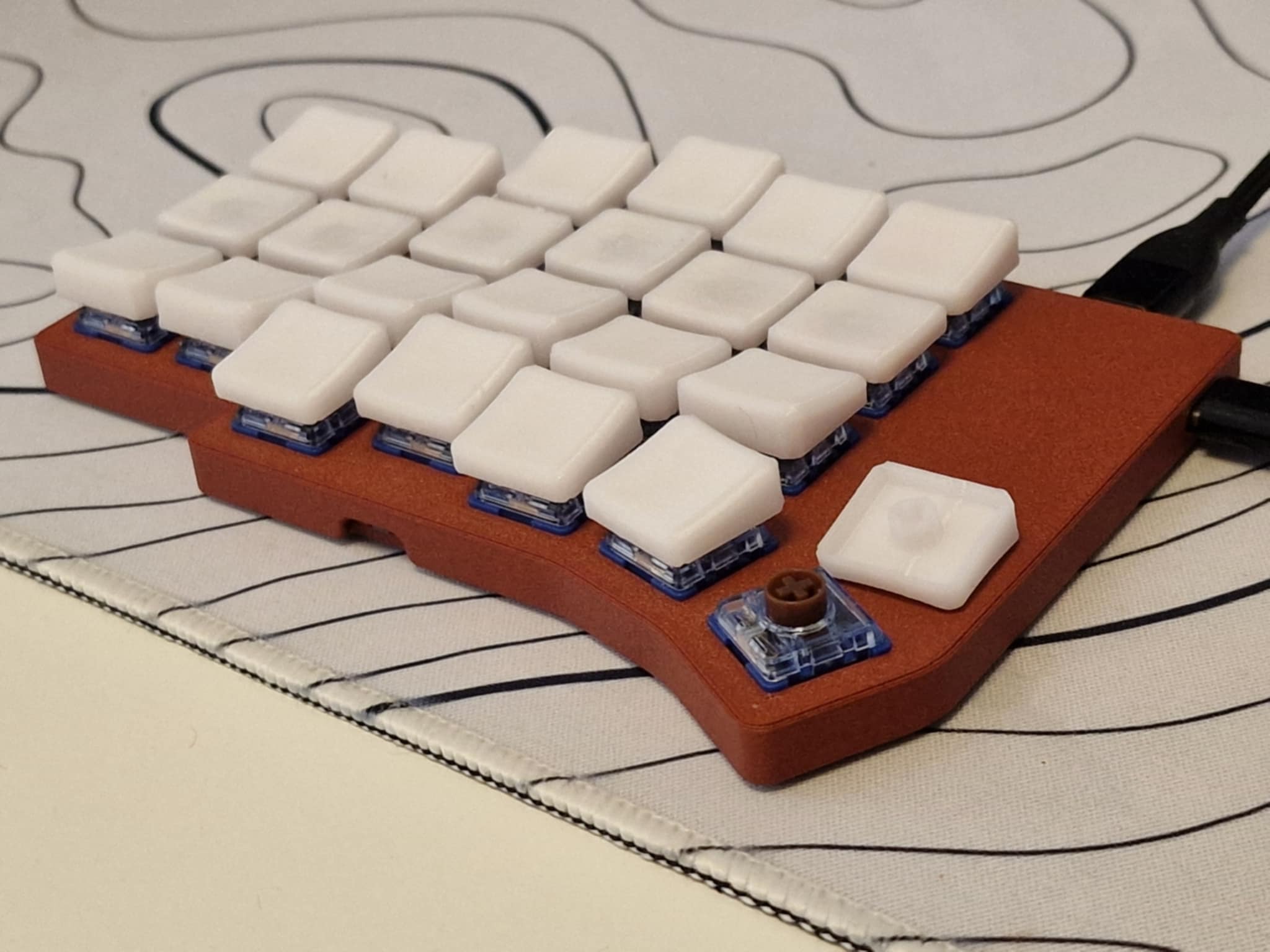 Kailh Choc V2 Ergonomic Sculpted Keycaps
