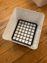 Gridfinity baseplate for IKEA PLUGGIS bin