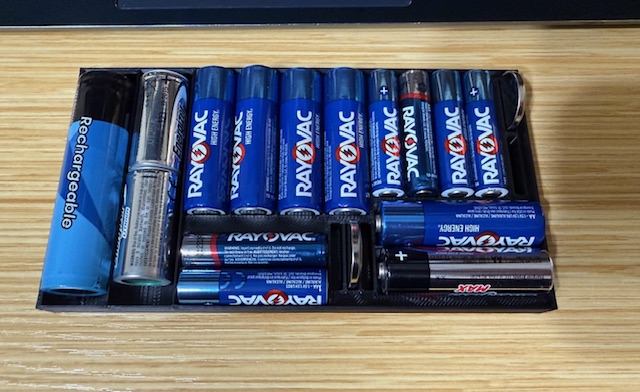 battery tray insert for parametric box
