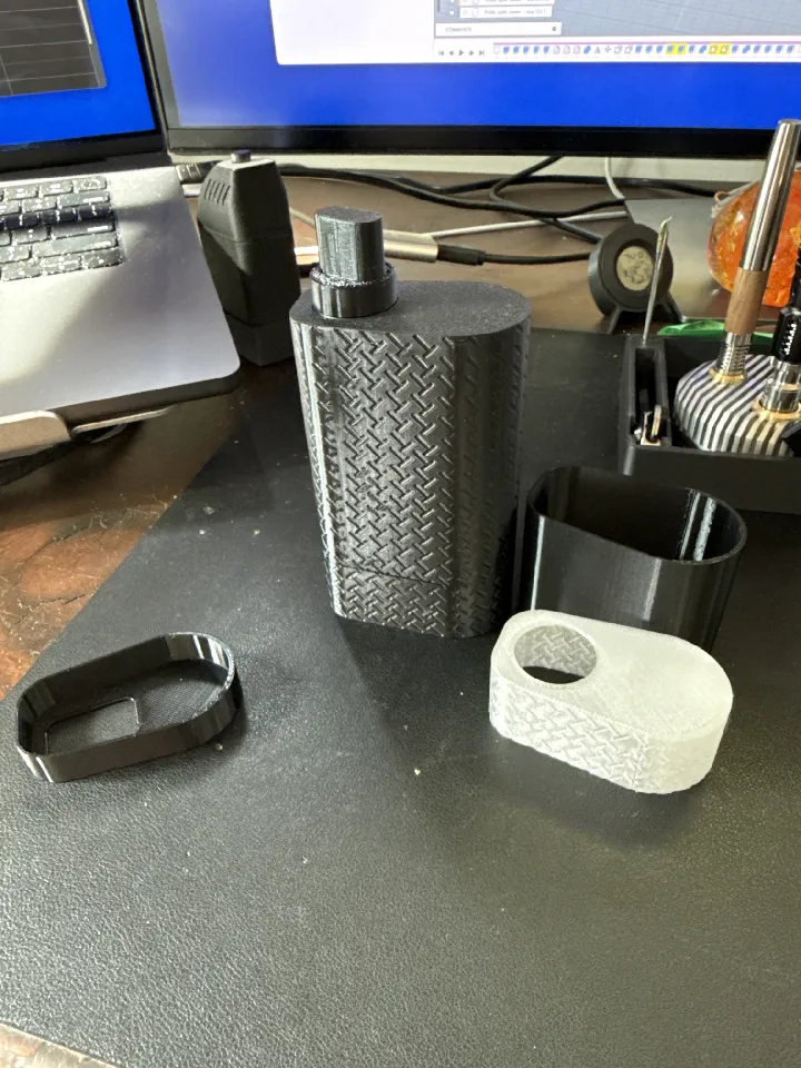 limelight frolic split case with mouthpiece cap, button, light and stealth  covers by markoblaster | Download free STL model | Printables.com