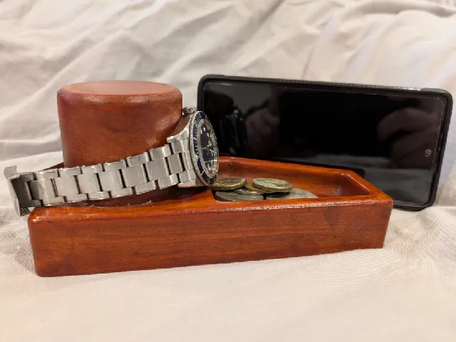 watch and phone combo nightstand