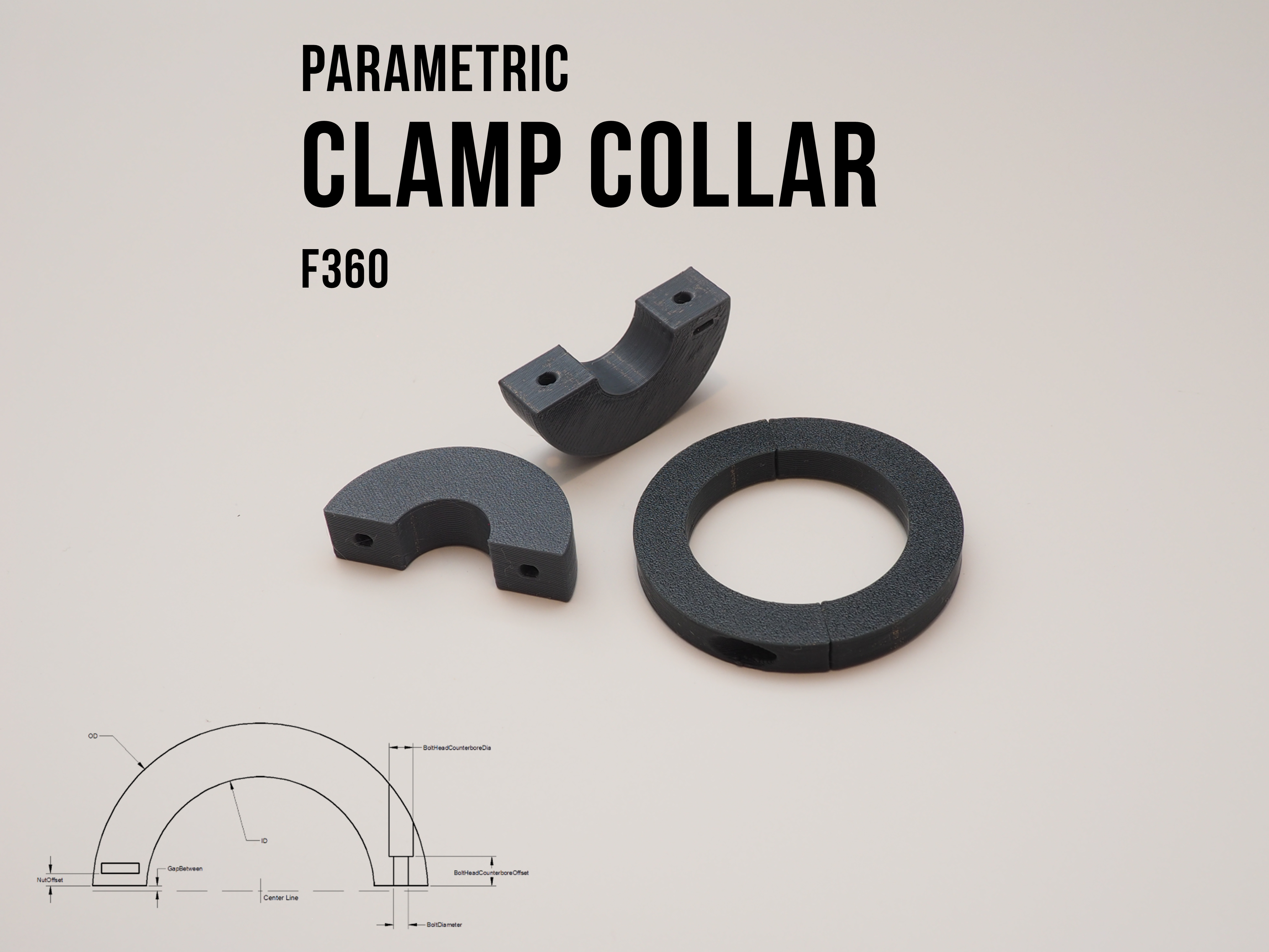 Parametric Shaft Collar - Clamp Collar