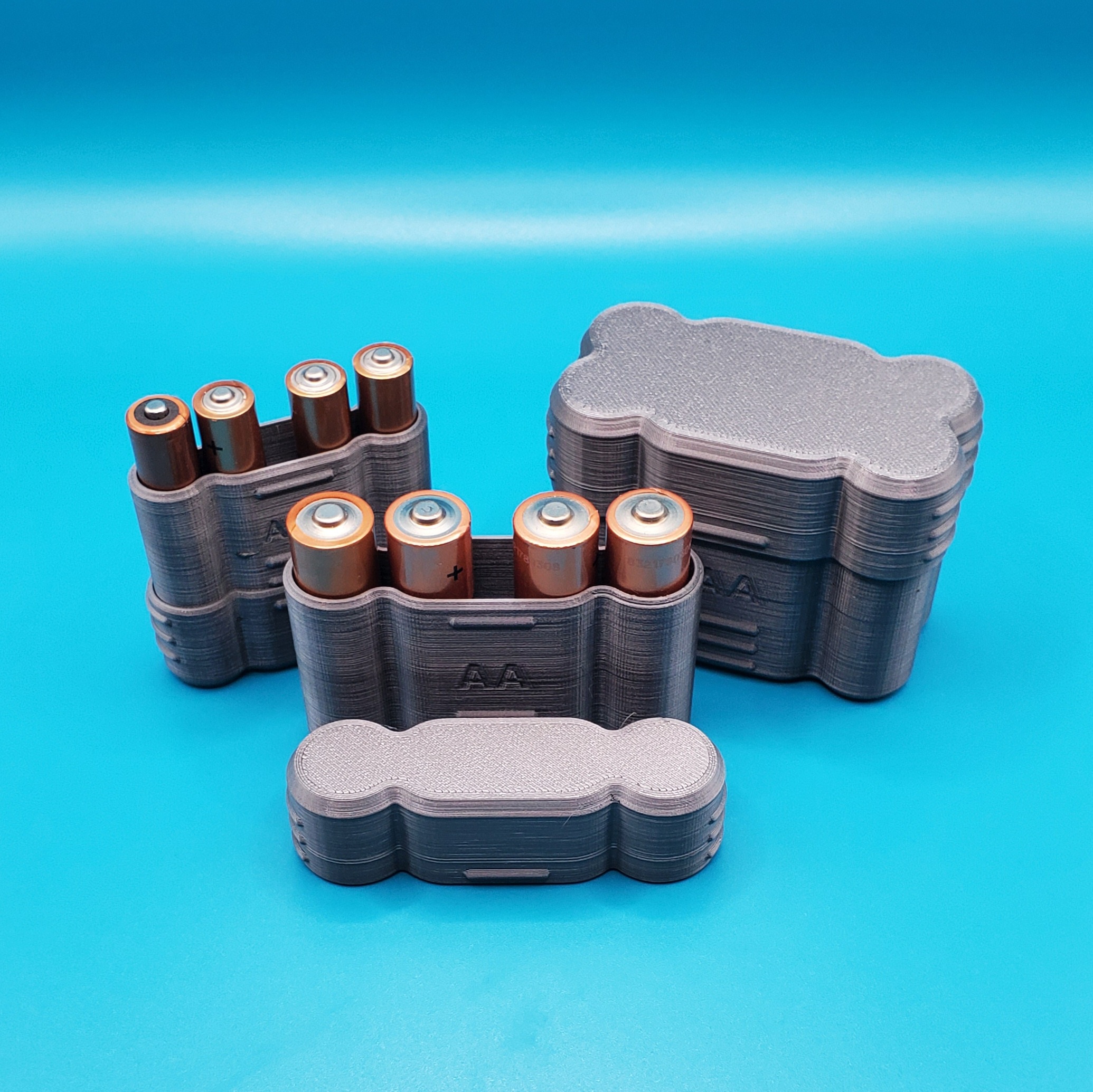 AA & AAA Battery Case (Low Profile)