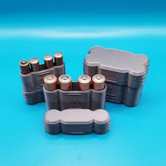 AA & AAA Battery Case (Low Profile)