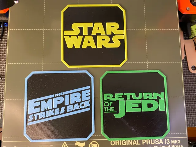 Star Wars Movie Title Coasters