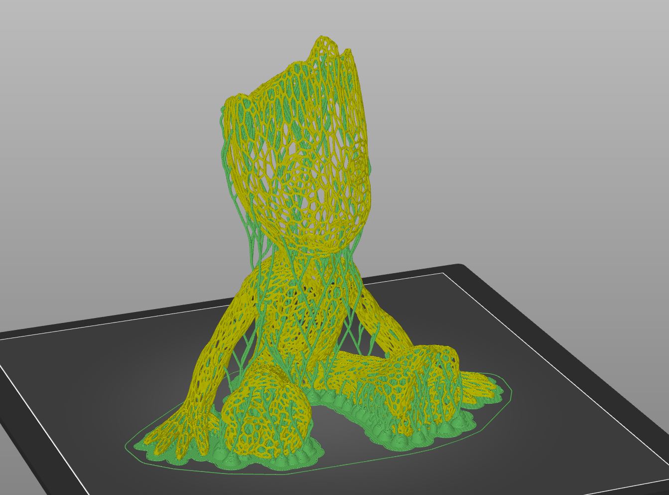 Baby Groot Voronoi - Tree Support