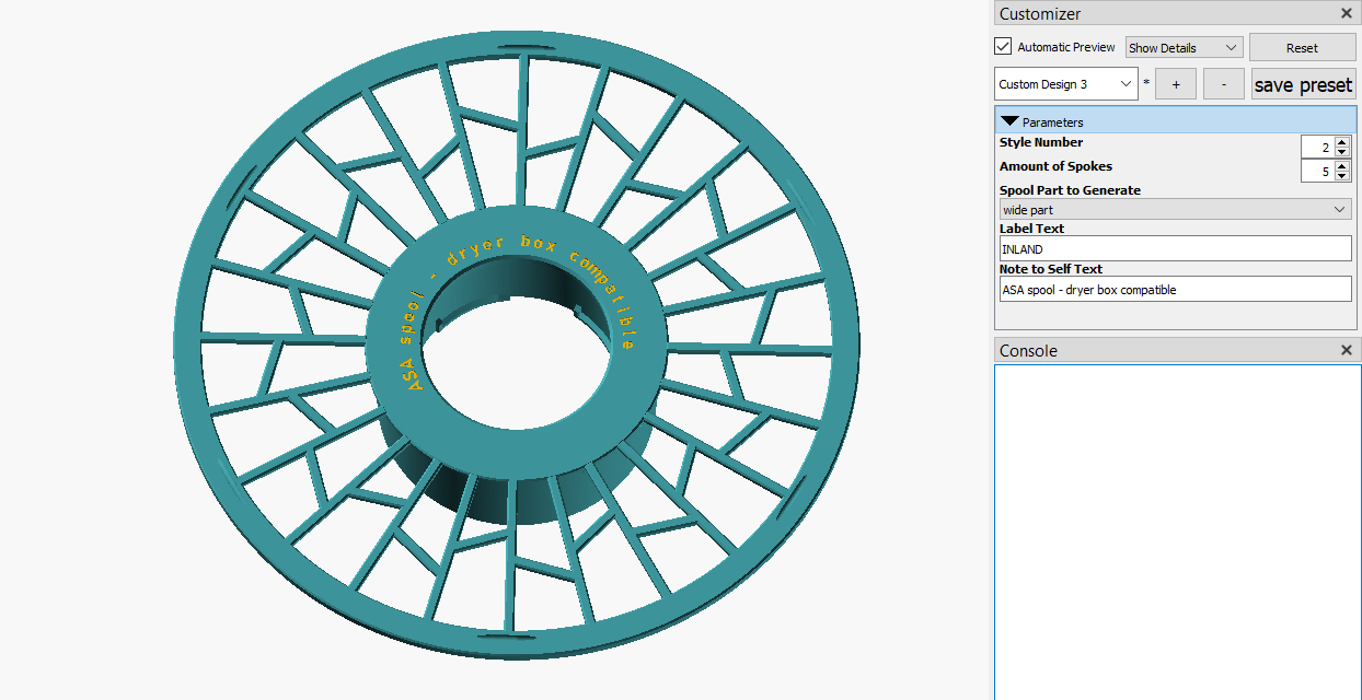 Miniatura 3 do modelo 3D Customizable AMS Spool