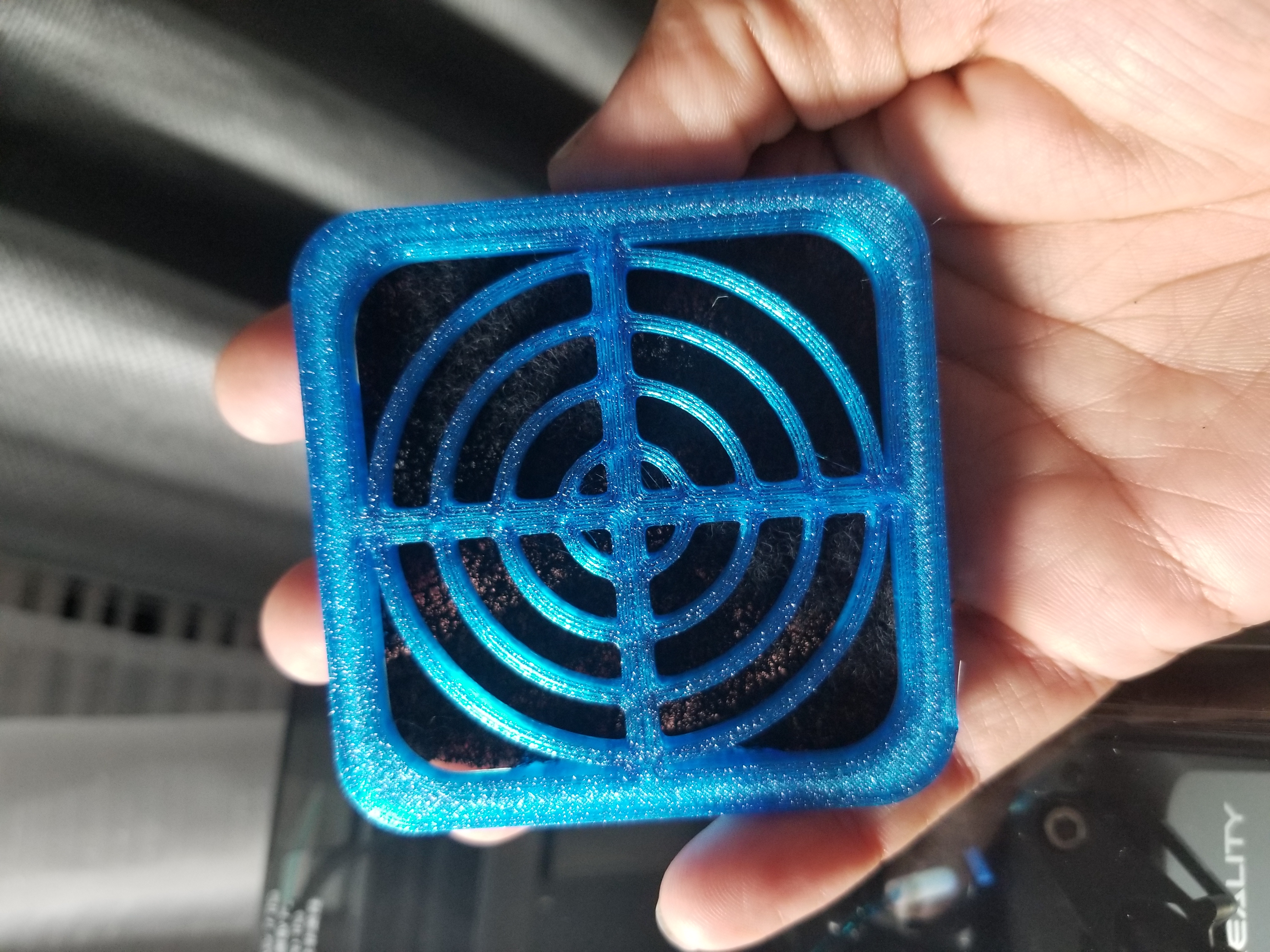 Creality K1 Exhaust Fan Carbon Filter Adapter