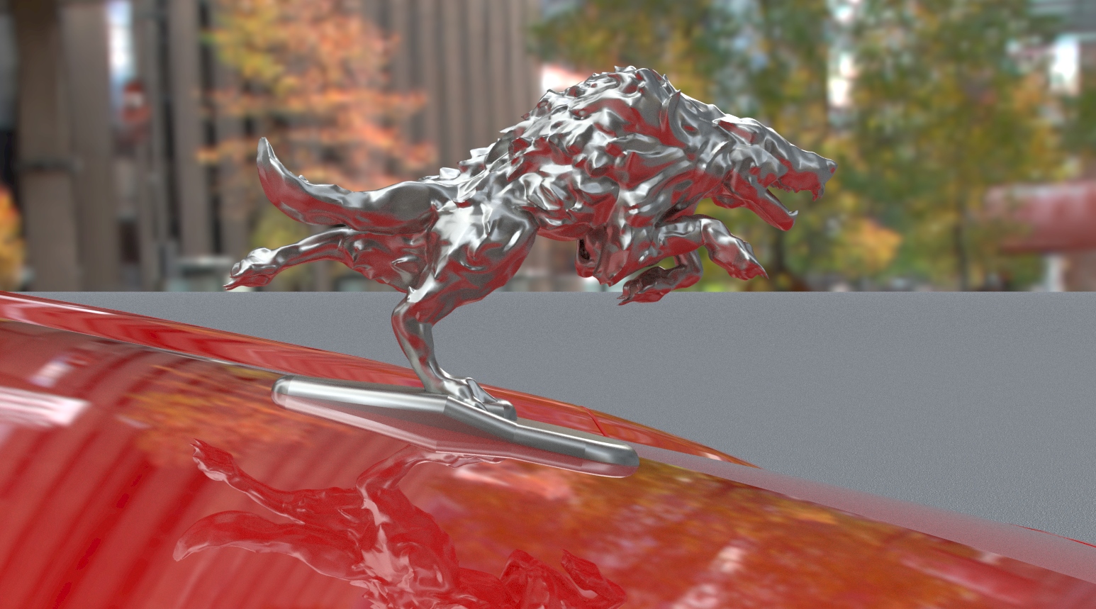 Wolf Hood Ornament by Ubermeisters Download free STL model