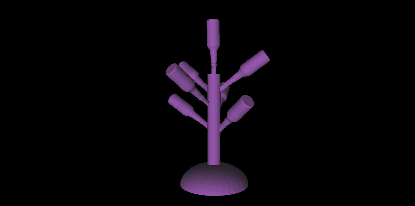 Mini Bottle Tree Jewlery Holder