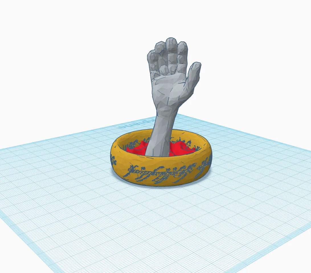 Ring Holder - Gollum's Death by Spas Bilyarski | Download free STL ...