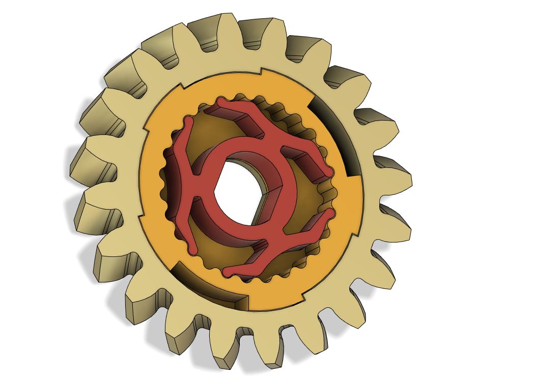 Slipping gear / clutch gear for RC cars by Prism08 Download free STL